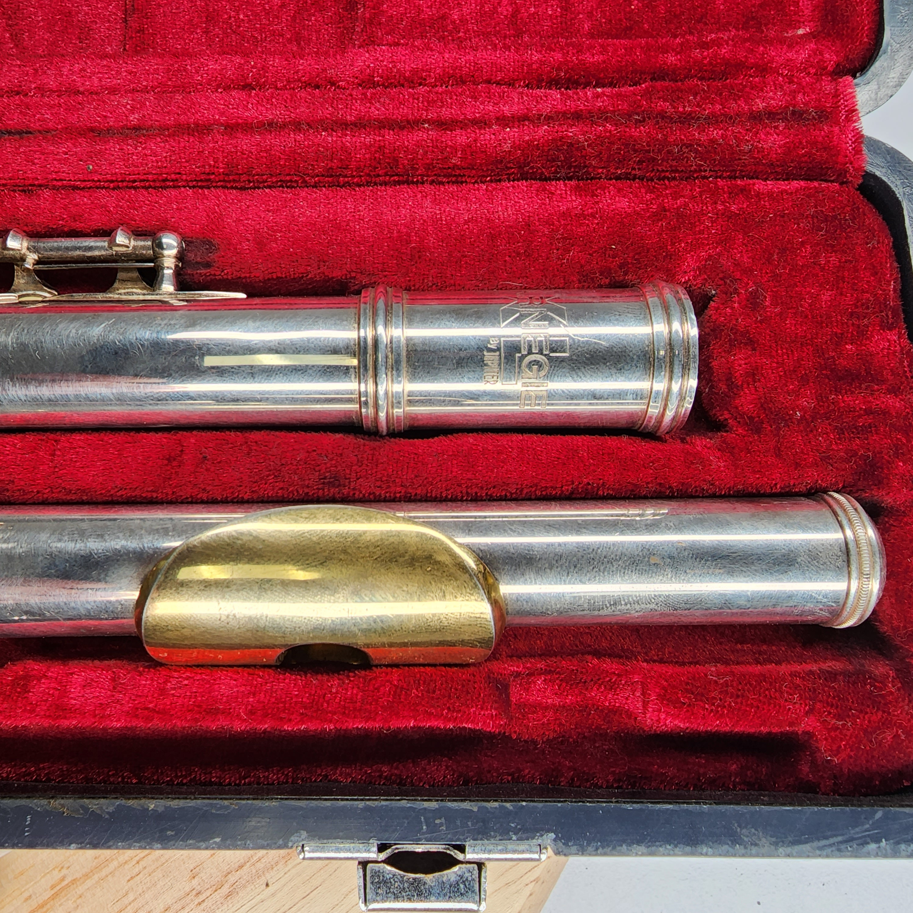 Jupiter Carnegie XL CF50 Flute Nickel Silver Plated, Gold Plated Lip 🎉🎉🎉 - Picture 4 of 7