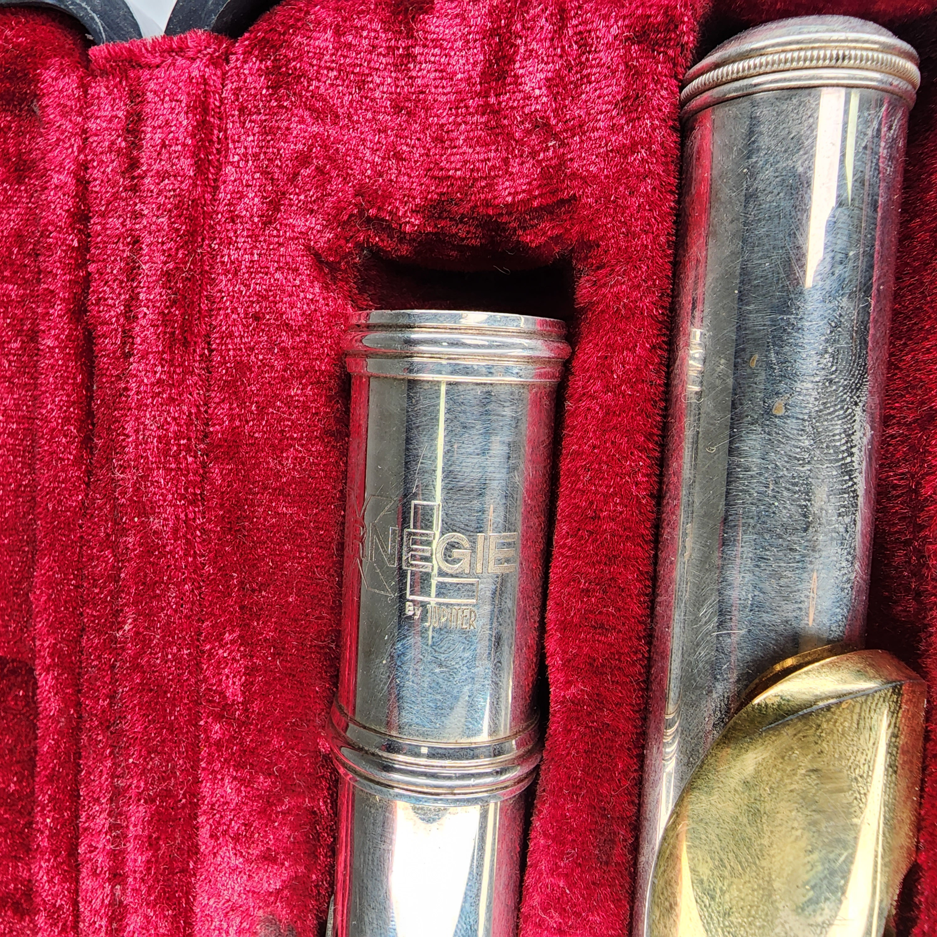 Jupiter Carnegie XL CF50 Flute Nickel Silver Plated, Gold Plated Lip 🎉🎉🎉 - Picture 6 of 7